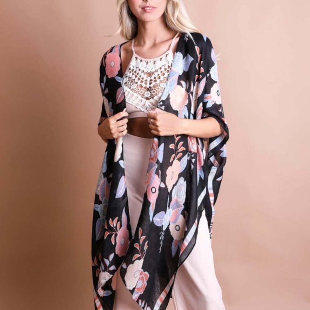 #310 KIMONO WALLFLOWER BLOOM w/ TASSELS